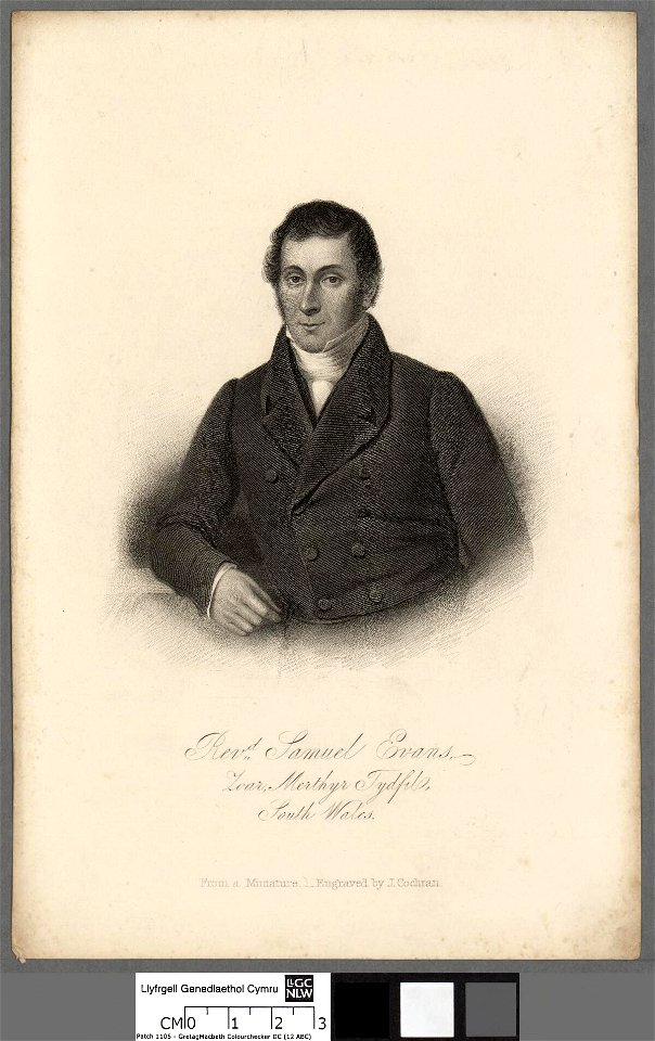 Portrait of Samuel Evans, Zoar, Merthyr Tydfil, South Wales (4673719)