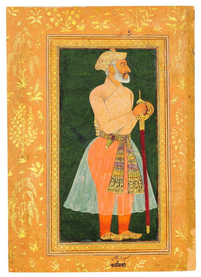 PORTRAIT OF SHAYKH 'ALIM AL-DIN (WAZIR KHAN)