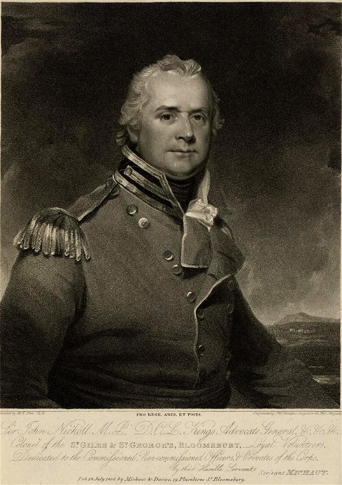 Portrait of Sir John Nicholl M.P. D.C.L. Kings Advocate General, . . (4674539) (cropped)