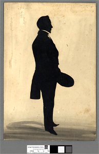Portrait of Silhouette of Owen Evans, Broom Hall (4670711)