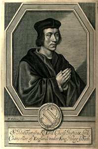 Portrait of Sir John Fortescue by William Faithorne, from Fortescutus Illustratus (1663) by Edward Waterhouse