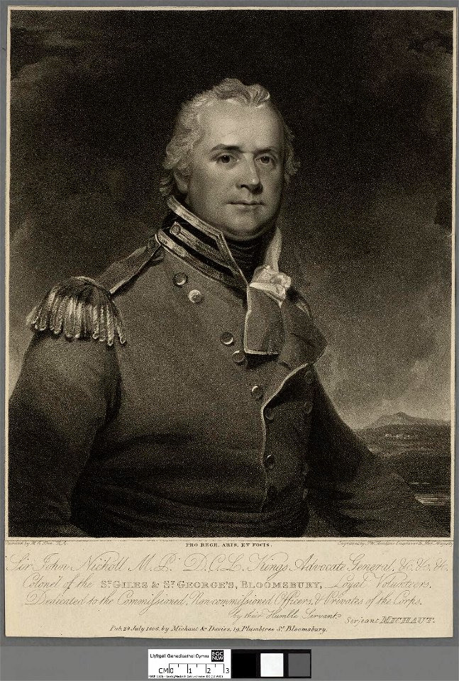 Portrait of Sir John Nicholl M.P. D.C.L. Kings Advocate General, . . (4674539)