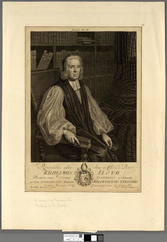 Portrait of Reverendus admodum in Christo Pater Wilhelmus Lloyd (4674517)