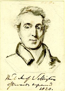 Portrait of the Duke of Wellington by George Hayter 1820. Free illustration for personal and commercial use.