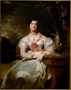 Portrait of the Honorable Mrs. Seymour Bathurst, by Sir Thomas Lawrence, British, 1828, oil on canvas - Dallas Museum of Art - DSC05255