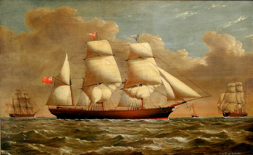 Portrait of the Iron Barque Eclipse, by Samuel Henry Wilson