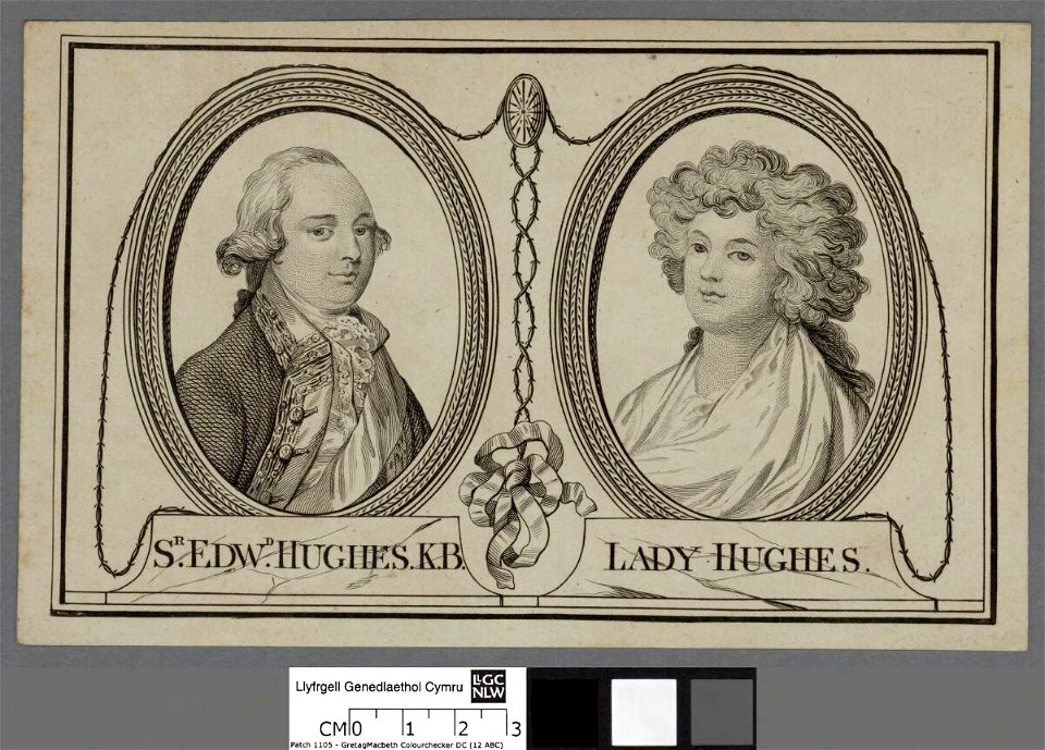 Portrait of Sr. Edwd. Hughes K.B. Lady Hughes (4672613)