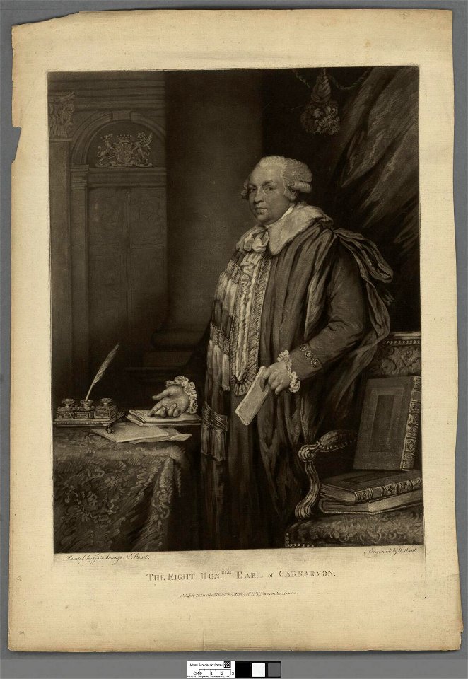 Portrait of The Right Honble. Earl of Carnarvon (4674463)