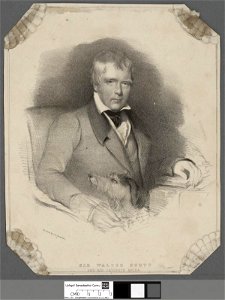 Portrait of Sir Walter Scott and his favorite Maida (4671957)