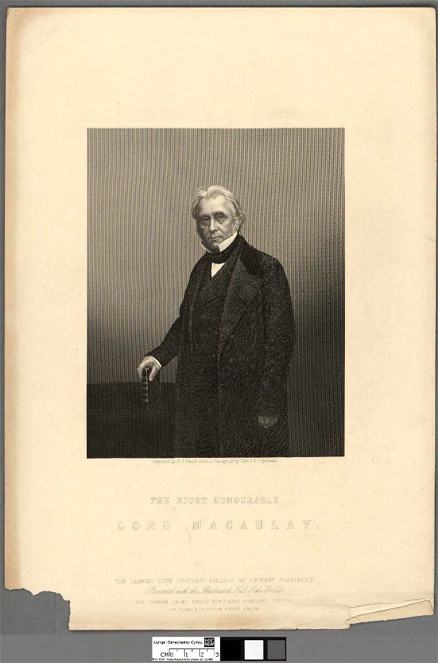 Portrait of The Right Honourable Lord Macaulay (4671639)