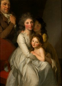 Portrait of the Artist and his Family by Johann Friedrich August Tischbein