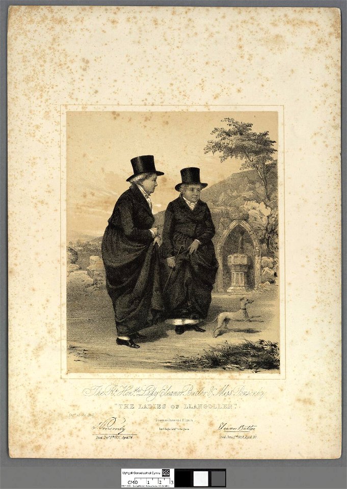 Portrait of The Rt. Honble. Lady Eleanor Butler & Miss Ponsonby 'The Ladies of Llangollen' (4671305)
