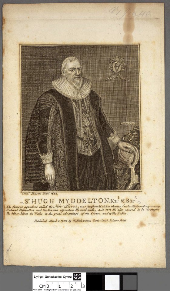 Portrait of Sr. Hugh Myddelton Knt. & Bart (4669864)