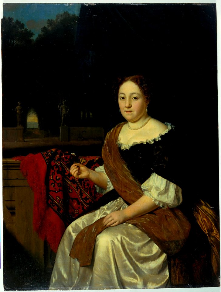 Portrait of Sara van Peene by Pieter Cornelisz. van Slingelandt Centraal Museum 17172