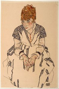 Portrait of the Artist's Sister in Law, Adele Harms - Egon Schiele - 1917