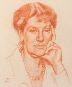 Portrait of Suzanne Schlumberger-Weyher, 1920, by Théo van Rysselberghe