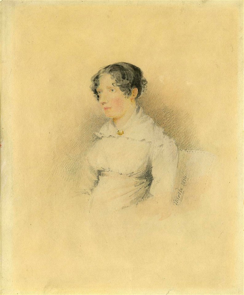Portrait of the Artist's wife, Elizabeth Miles - John Thirtle