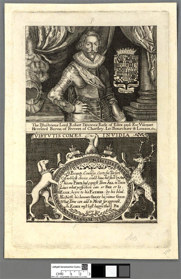 Portrait of The illustrious Lord Robert Devreux Earle of Essex and Ew, Viscount Hereford Baron of Ferrers of Chartley (4671453)