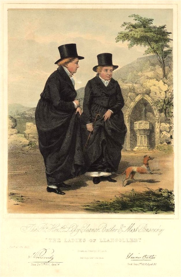 Portrait of The Rt. Honble. Lady Eleanor Butler & Miss Ponsonby 'The Ladies of Llangollen' (4671302)