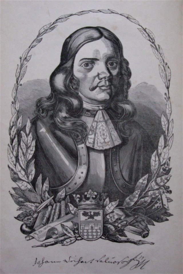 Portrait of Valvasor as a younger man, Iconotheca Valvasoriana
