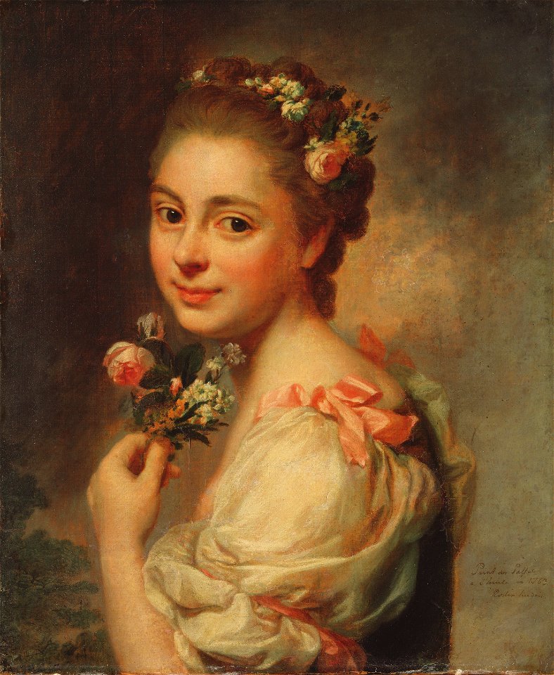 Portrait of the Artist's Wife Marie Suzanne, née Giroust (Alexander Roslin) - Nationalmuseum - 18014