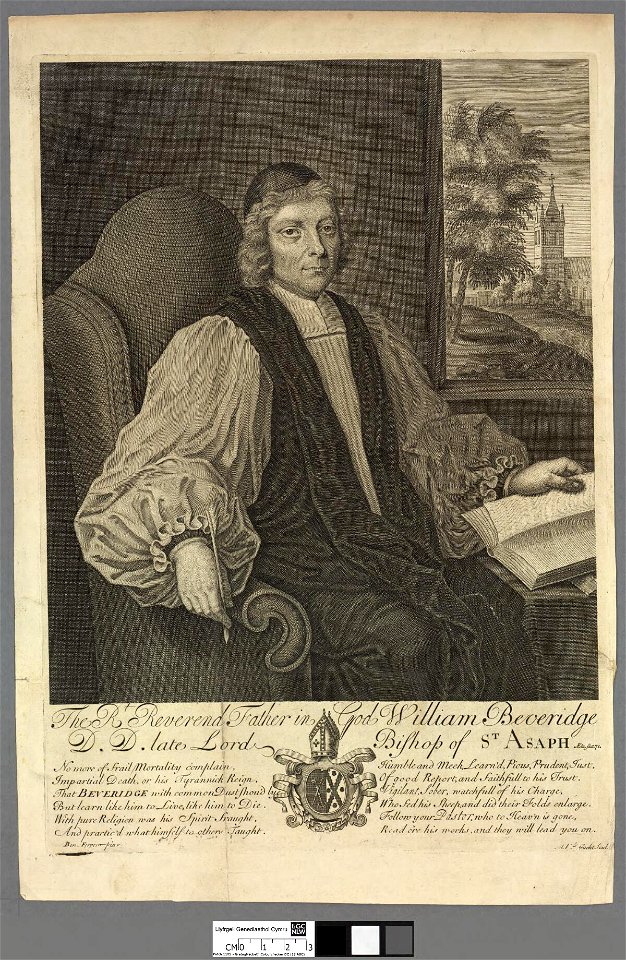 Portrait of The Rt. Reverend Father in God William Beveridge Bishop of St. Asaph (4671263)