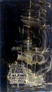 Portrait of the 'Mordaunt', Fourth Rate, built 1681, 46 guns RMG VV0597