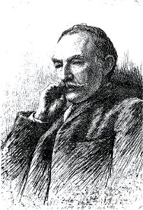 Portrait of Thomas Hardy 1895. Free illustration for personal and commercial use.