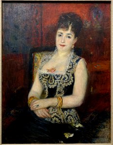 Portrait of the Countess of Pourtales, by Pierre-Auguste Renoir, 1877, oil on canvas - Museu de Arte de São Paulo - DSC07248. Free illustration for personal and commercial use.