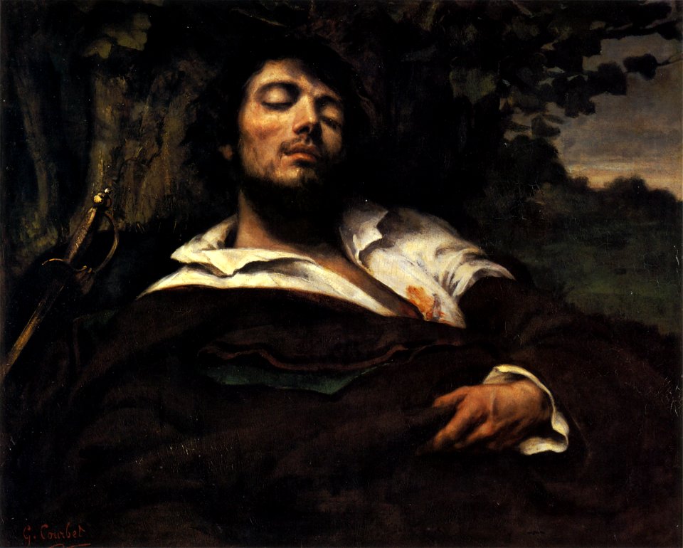 Portrait of the Artist called The Wounded Man (L'homme blessé) by Gustave Courbet