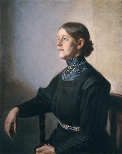 Portrait of the Artist’s Wife, the Painter Anna Ancher. Free illustration for personal and commercial use.