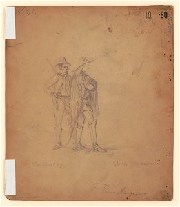 Portrait of two Texas Rangers, standing facing right) - A. Metzner LCCN2017646971