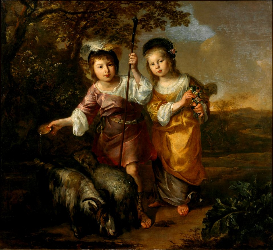 Portrait of Two Children Dressed as Shepherds by Bernard Zwaerdecroon Centraal Museum 6571