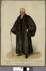 Portrait of The Very Reverend W. D. Shipley, M.A. Dean of St. Asaph (4671965)
