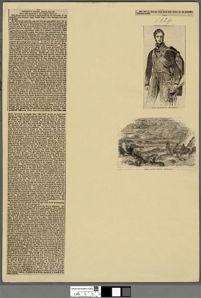 Portrait of The Marquis of Anglesey ; Near South Stack, Anglesea (4671735)