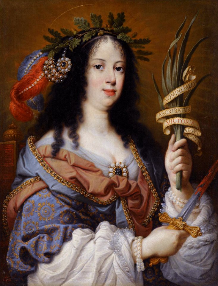 Portrait of Vittoria della Rovere (1622-1667) as Saint Vittoria by Mario Balassi