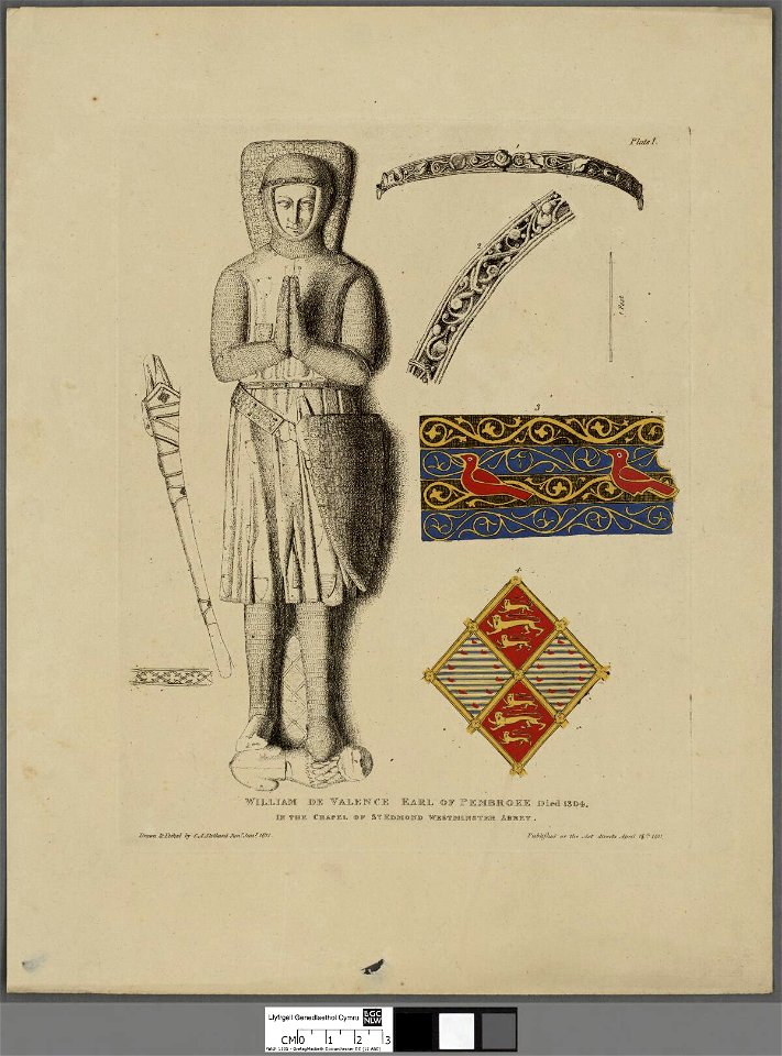 Portrait of William de Valence, Earl of Pembroke, died 1304 (4672104)