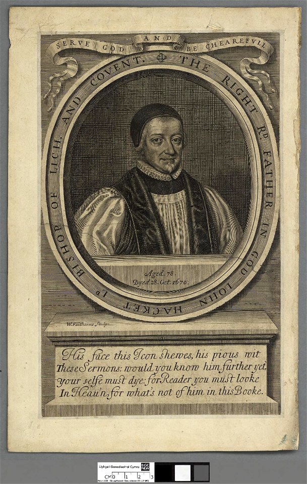 Portrait of The Right Rd. Father in God John Hacket Ld Bishop of Lichfield and Coventry (4670821)