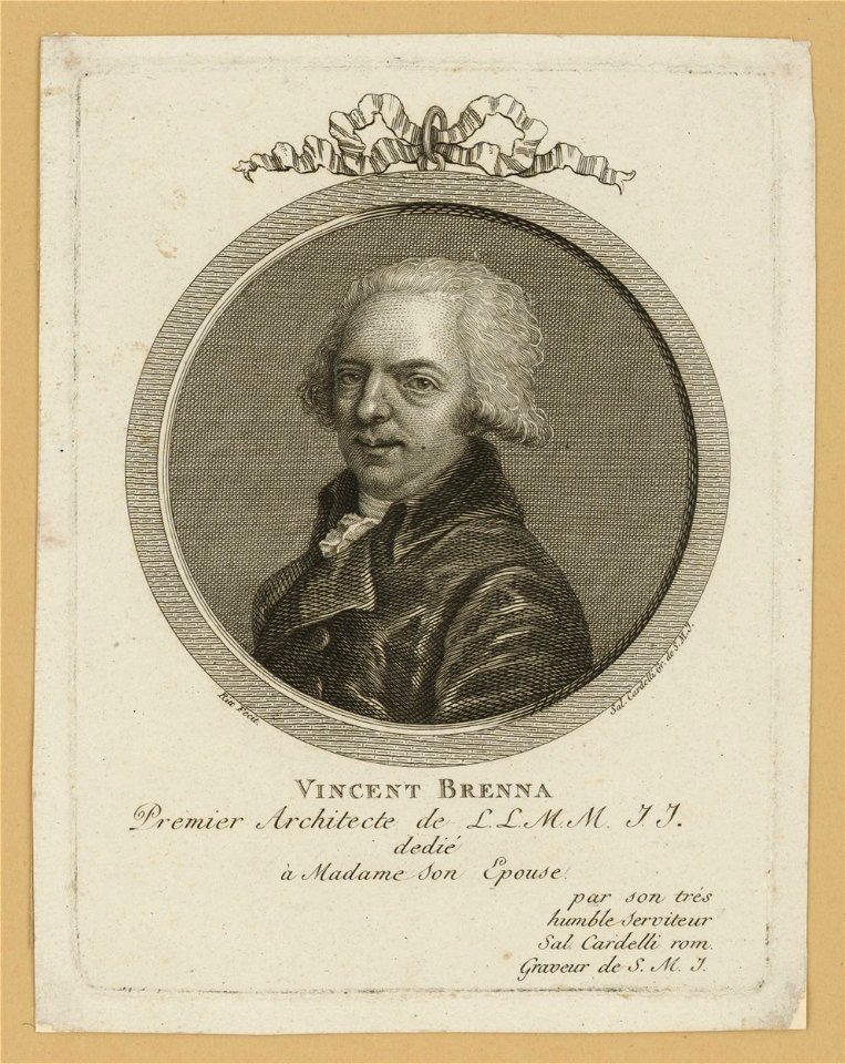 Portrait of Vincenzo Brenna (Cardelli, Ritt), from Hamburger Kunsthalle
