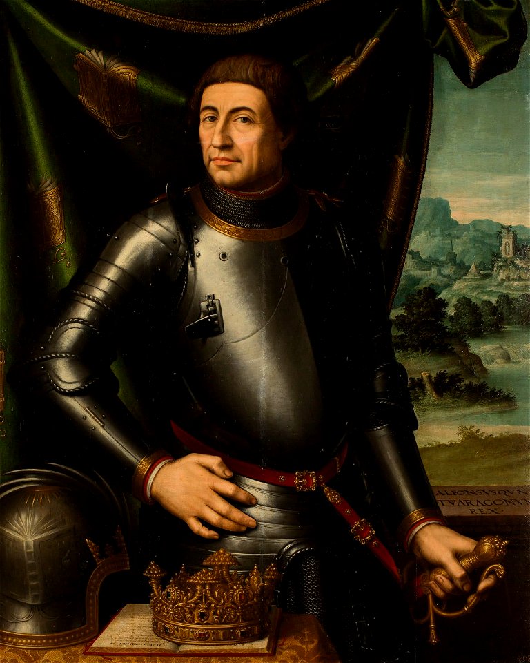 Portrait of the king Alfonso V of Aragón (by Juan de Juanes)