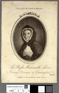 Portrait of The right honble. Selina Countefs Dowager of Huntingdon aged 83 (4672568)