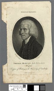 Portrait of Thomas Martyn, B.D., F.R. & L.S.S (4673804)