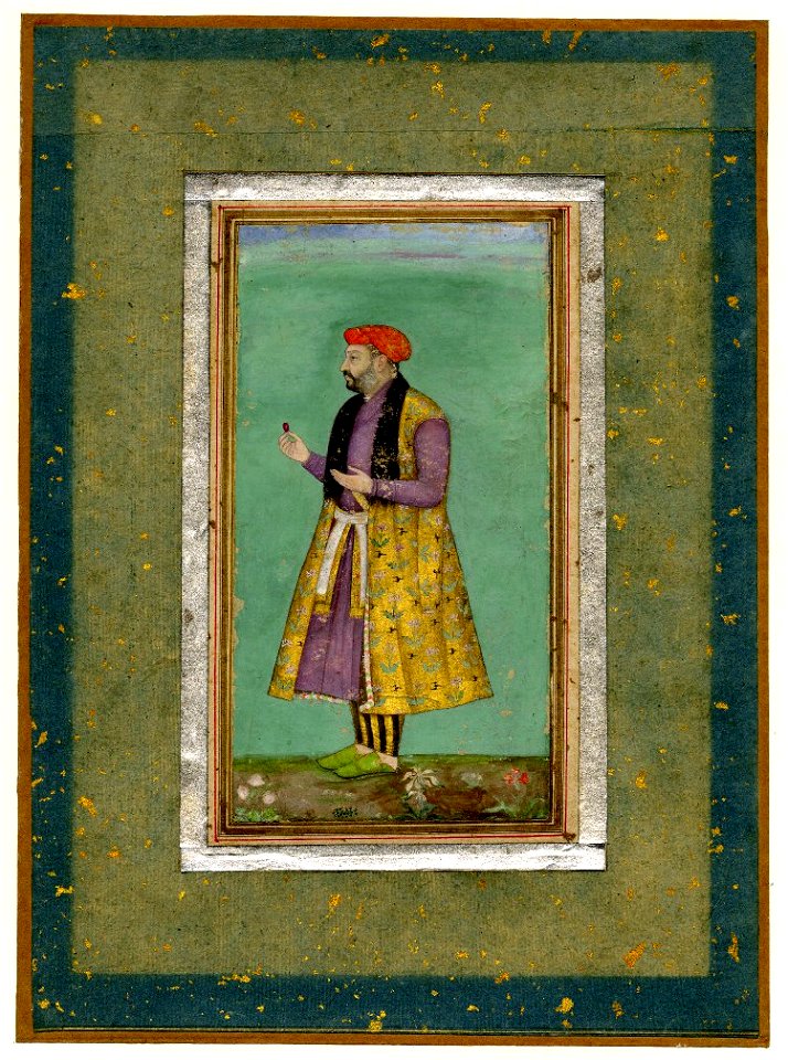 Portrait. Abu'l Ḥassán Aaṣaf Xán