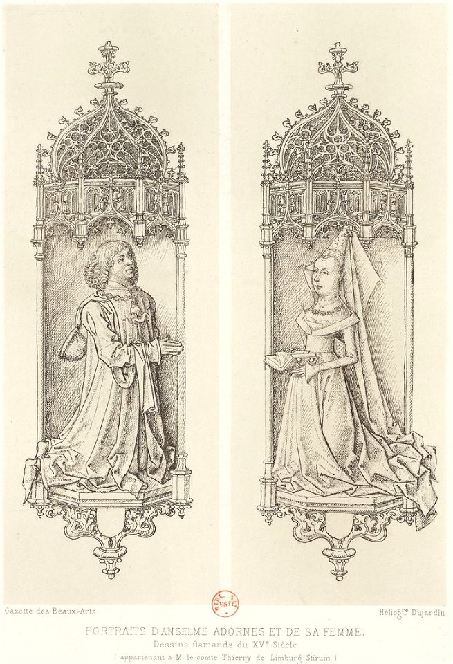 Portraits d'Anselme Adornes et de sa femme