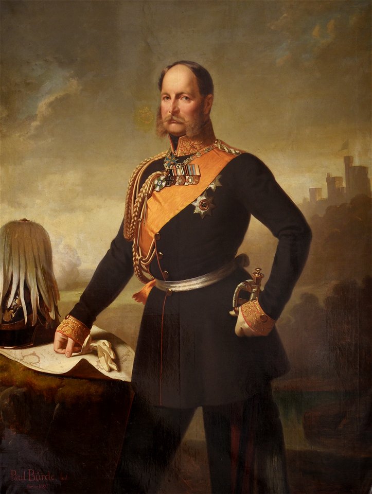 Portrait of William I - Paul Bürde - Golestan Palace