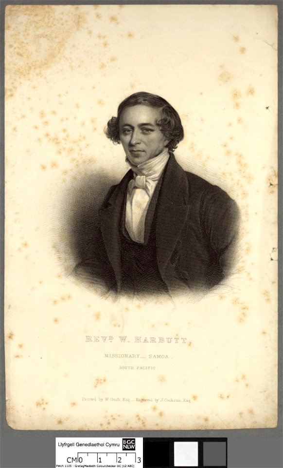 Portrait of W. Harbutt, missionary - Samoa, South Pacific (4669789)