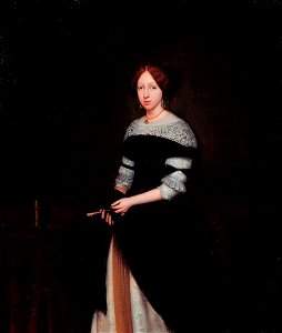 Portrait of woman, by Gerard Ter Borch