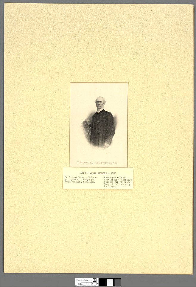 Portrait of Y Parch. Lewis Edwards D.D., Bala (4670986)