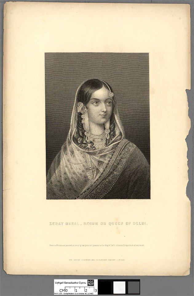 Portrait of Zenat Mahal -- Begum or Queen of Delhi (4671641)