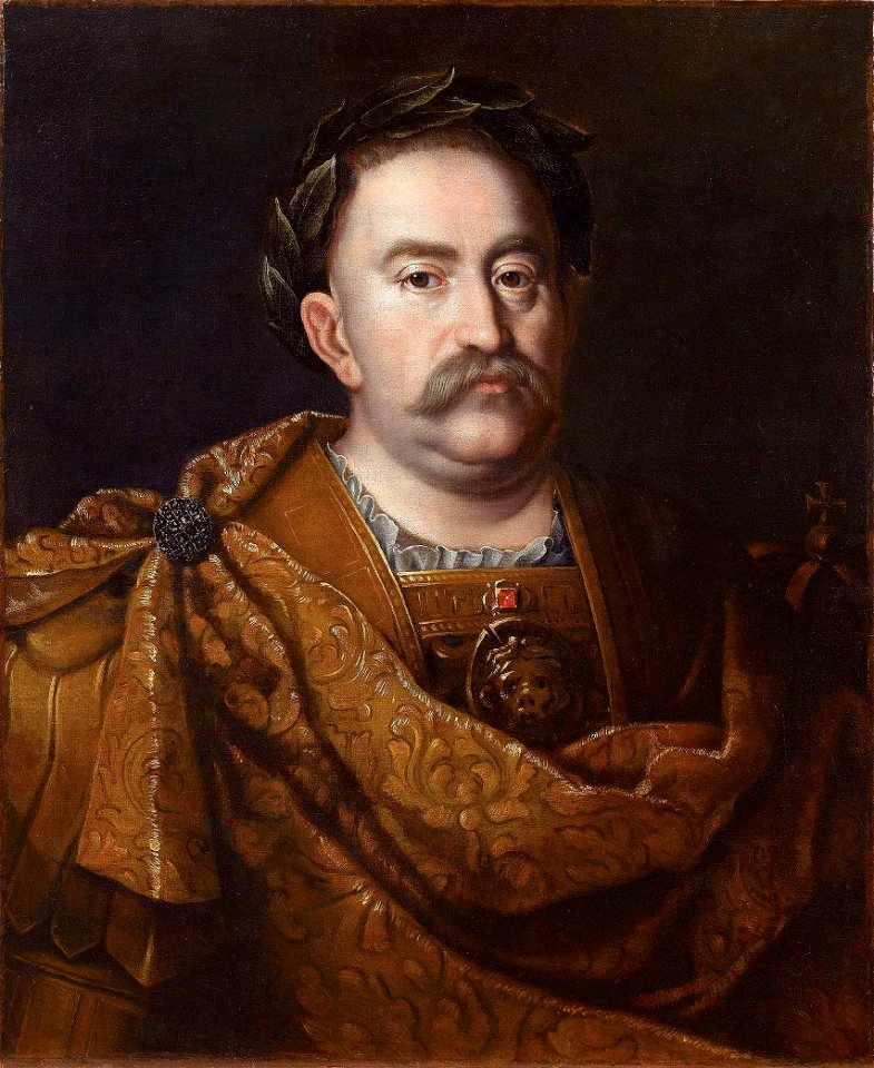 Portret Jana III w wieńcu laurowym